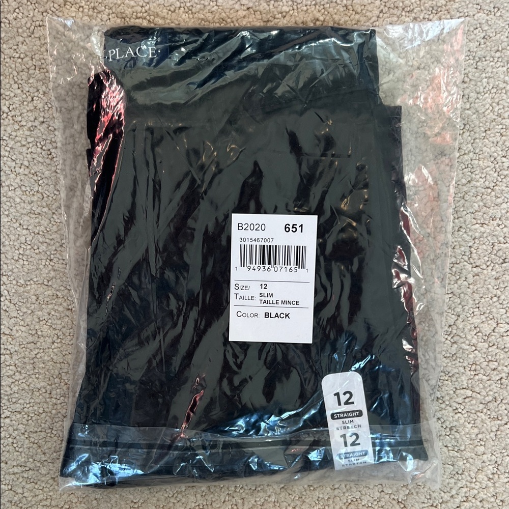 The Children's Place Black Formal Kids Bottoms